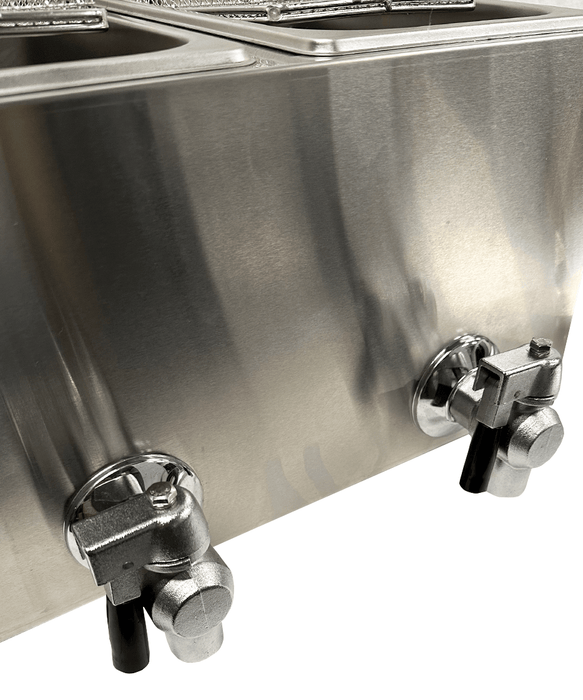 CombiSteel Elektro Tischfriteuse 2 × 4 L