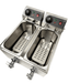 CombiSteel Elektro Tischfriteuse 2 × 4 L