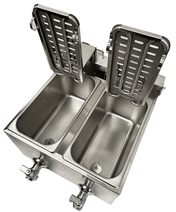 CombiSteel Elektro Tischfriteuse 2 × 4 L