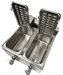 CombiSteel Elektro Tischfriteuse 2 × 4 L