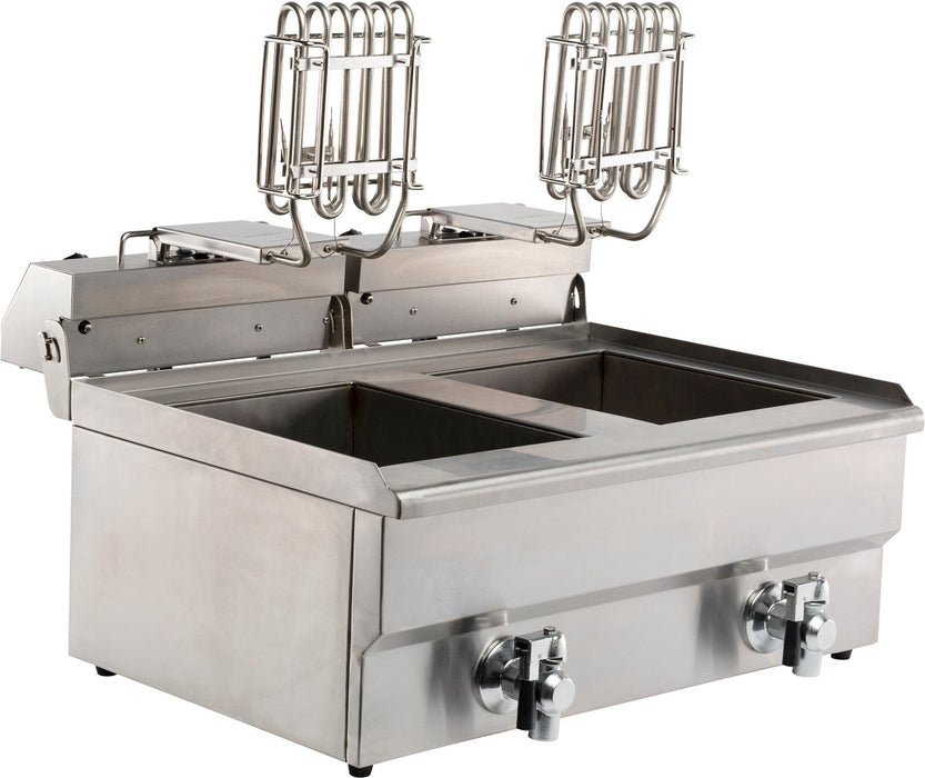 CombiSteel Elektro Tischfriteuse 2 × 8 L
