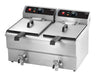 CombiSteel Elektro Tischfriteuse 2 × 10 L