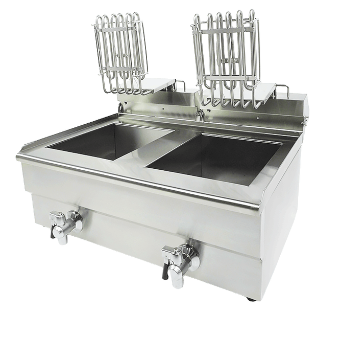 CombiSteel Elektro Tischfriteuse 2 × 10 L