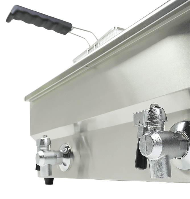 CombiSteel Elektro Tischfriteuse 2 × 10 L