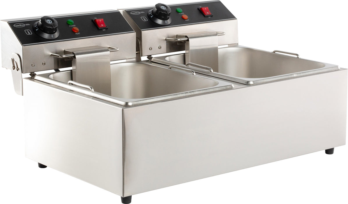 CombiSteel Elektro Tischfriteuse 2 × 6 L