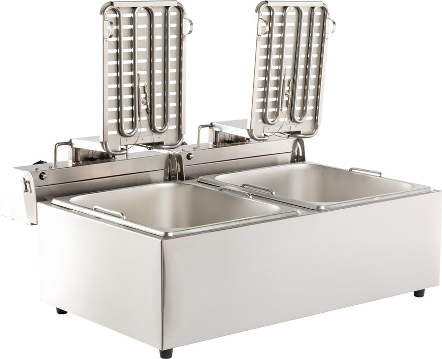 CombiSteel Elektro Tischfriteuse 2 × 6 L