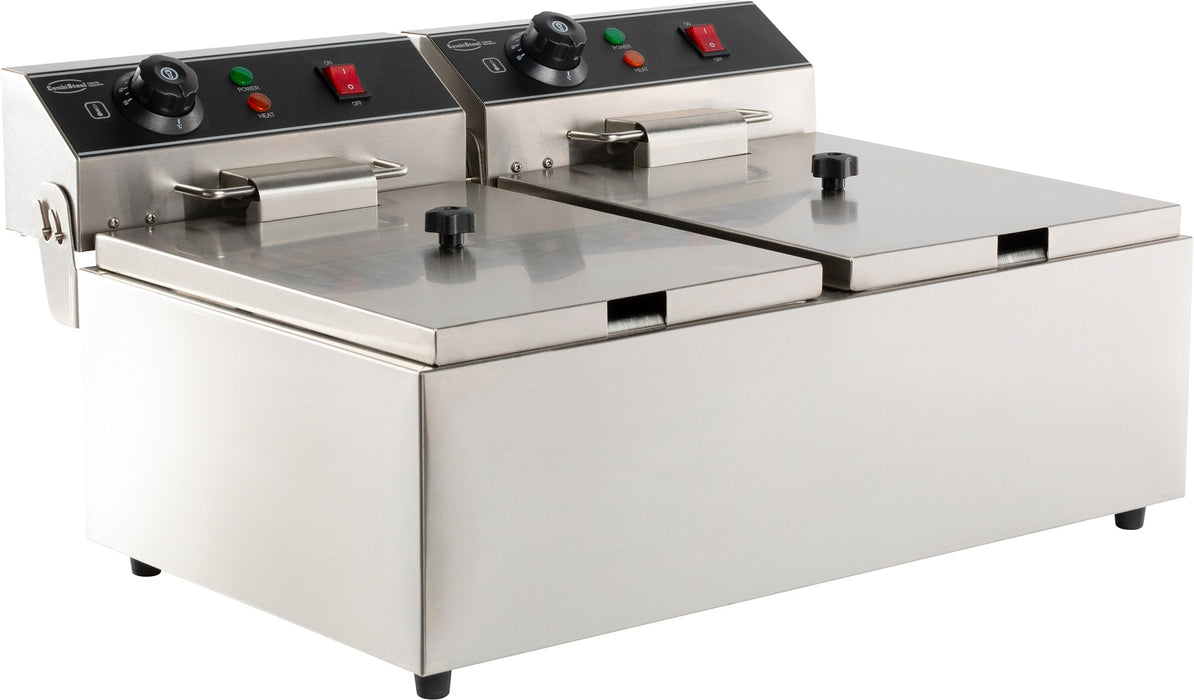 CombiSteel Elektro Tischfriteuse 2 × 6 L