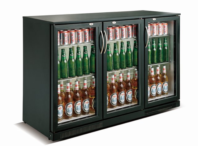 CombiSteel Barkühler Schwarz 3 Türen | 7455.1310