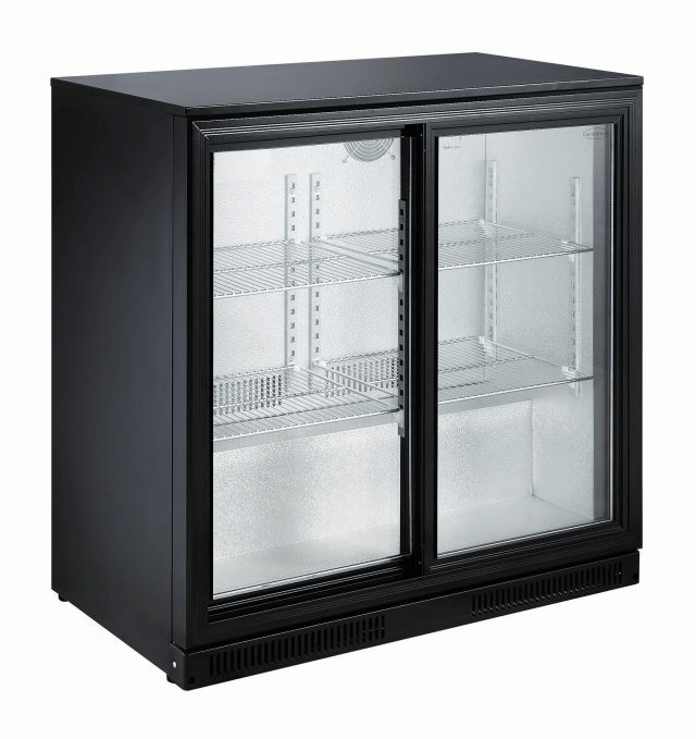 CombiSteel Barkühler Schwarz 2 Schiebetüren | 7455.1315