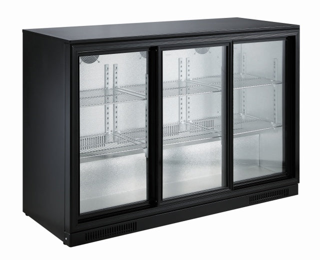CombiSteel Barkühler Schwarz 3 Schiebetüren | 7455.1320