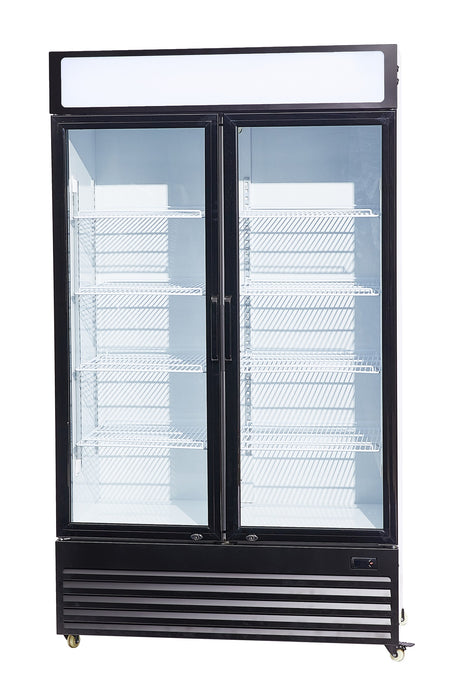 CombiSteel Kühlschrank 2 Glastüren Bez-750 Gd