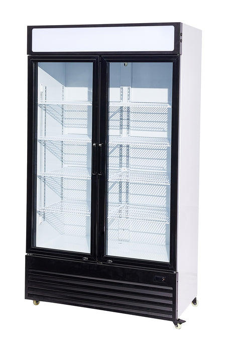 CombiSteel Kühlschrank 2 Glastüren Bez-750 Gd