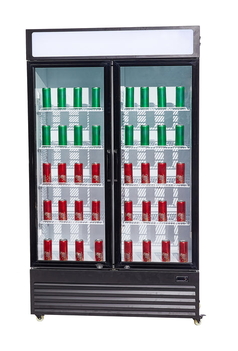 CombiSteel Kühlschrank 2 Glastüren Bez-750 Gd