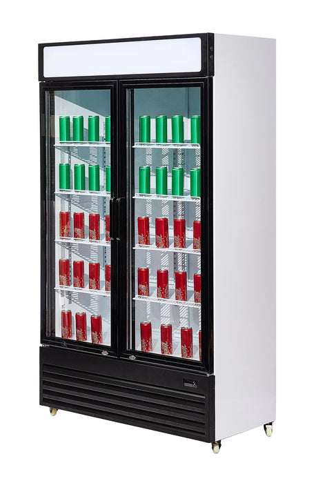 CombiSteel Kühlschrank 2 Glastüren Bez-750 Gd