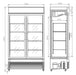 CombiSteel Kühlschrank Mit Schiebeglastüren Bez-750 Sl