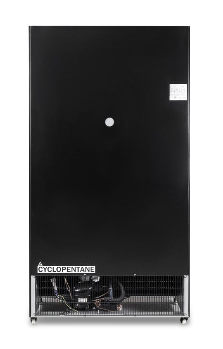 CombiSteel Kühlschrank Mit Schiebeglastüren Bez-780 Sl Schwarz