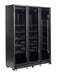 CombiSteel Kühlschrank 3 Glastüren Schwarz Nap-1200