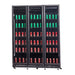 CombiSteel Kühlschrank 3 Glastüren Schwarz Nap-1200 Ht - Mit Türheizung