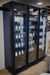 CombiSteel Kühlschrank 3 Glastüren Schwarz Nap-1200