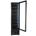 CombiSteel Tiefkühlschrank 1 Glastür Schwarz Nap-250F