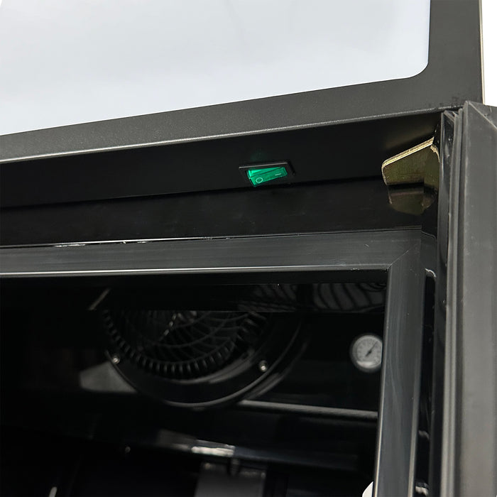 CombiSteel Kühlschrank Glastür Fcu-370 Bl