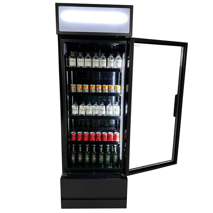 CombiSteel Kühlschrank Glastür Fcu-370 Bl
