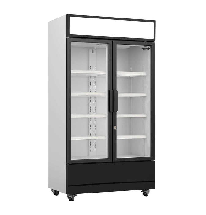 CombiSteel Kühlschrank 2 Glastüren Fcu-750