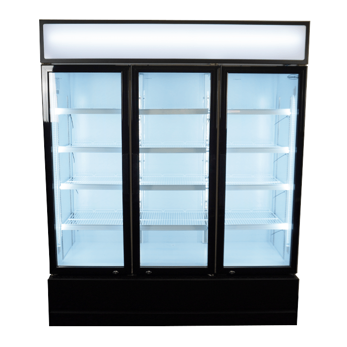 CombiSteel Kühlschrank 3 Glastüren Fcu-1200