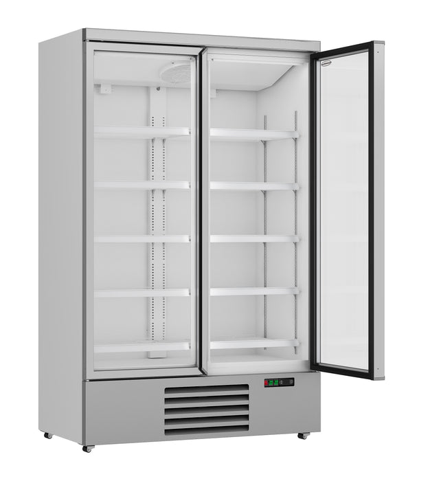 CombiSteel Kühlschrank 2 Glastüren Jde-1000R