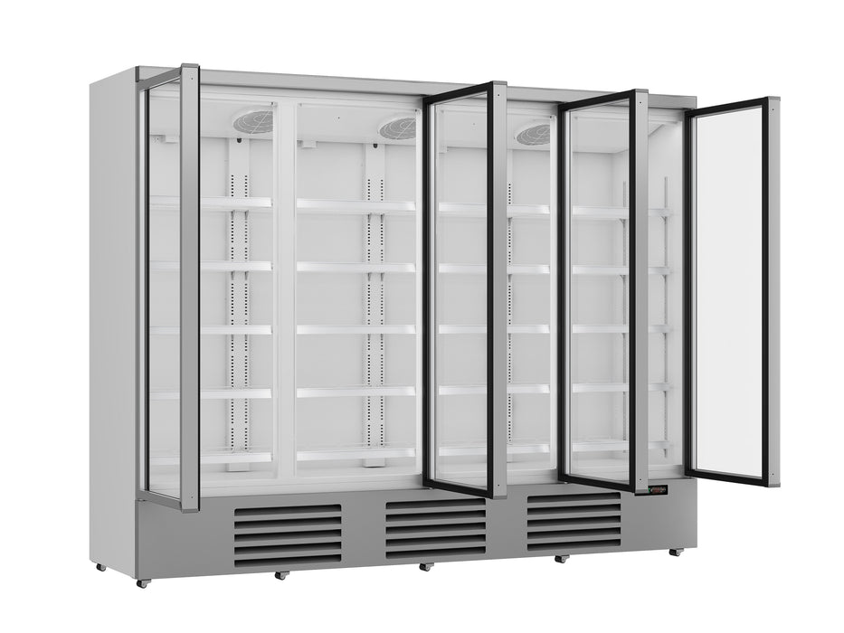 CombiSteel Kühlschrank 4 Glastüren Jde-2025R **Achtung, Es Liegt Ein Erhöhter Einschatlstrom Vor, Sodass Ein Leitungsschutzsc