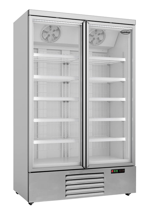 CombiSteel Tiefkühlschrank 2 Glastüren Jde-1000F **Achtung, Es Liegt Ein Erhöhter Einschatlstrom Vor, Sodass Ein Leitungsschu