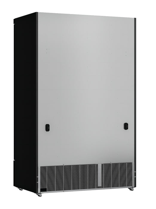 CombiSteel Kühlschrank 2 Glastüren Schwarz Jde-1000R Bl