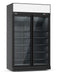CombiSteel Tiefkühlschrank 2 Glastüren Schwarz Ins-1000F Bl **Achtung, Es Liegt Ein Erhöhter Einschatlstrom Vor, Sodass Ein L