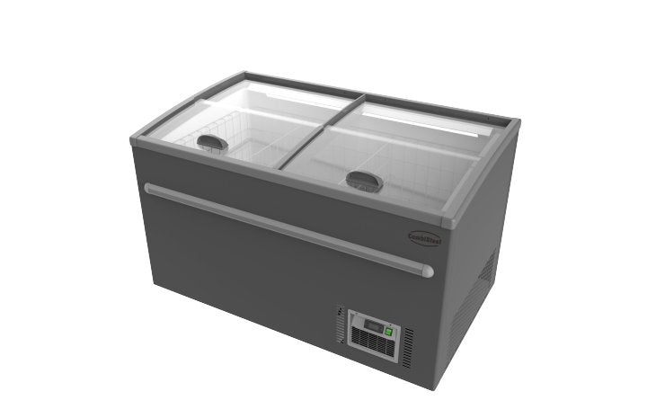 CombiSteel Supermarkt Tiefkühltruhe Grau 1450 Automatische Abtauung