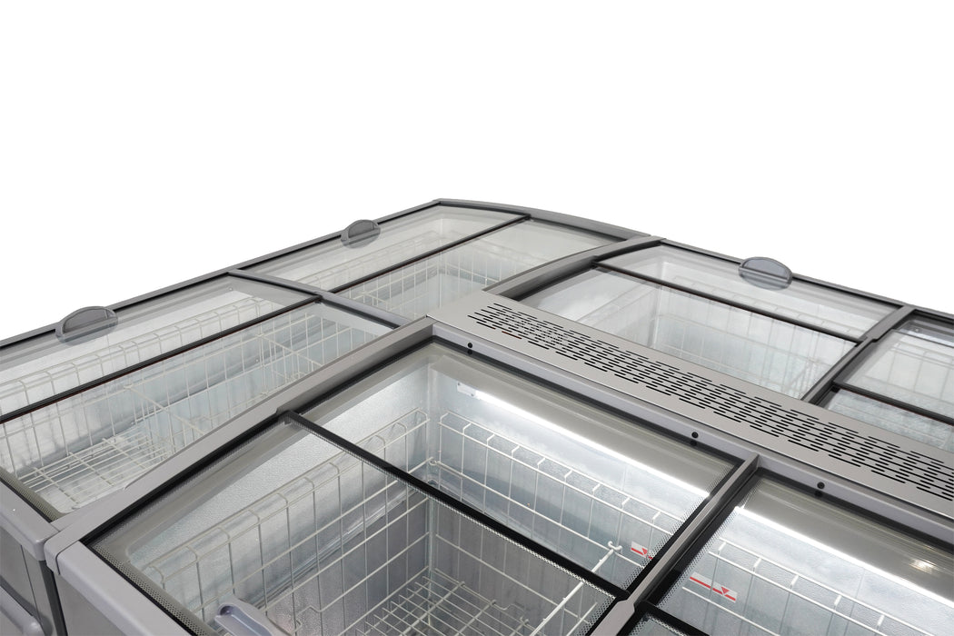 CombiSteel Supermarkt Tiefkühltruhe Grau 1450 Automatische Abtauung