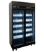 CombiSteel Kühlschrank 2 Glastüren Schwarz Irm-770 Bl
