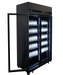 CombiSteel Kühlschrank 2 Glastüren Schwarz Irm-770 Bl