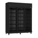 CombiSteel Kühlschrank 3 Glastüren Schwarz Irm-1180R Bl
