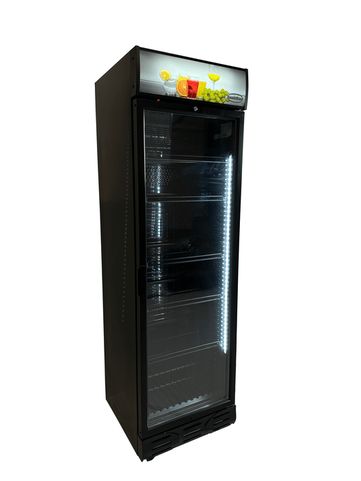 CombiSteel Kühlschrank 1 Glastür Schwarz | 7464.0090