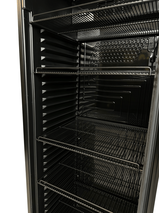 CombiSteel Kühlschrank 1 Glastür Schwarz | 7464.0090