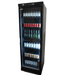 CombiSteel Kühlschrank 1 Glastür 382L Schwarz Keine Canopy