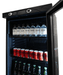CombiSteel Kühlschrank 1 Glastür 382L Schwarz Keine Canopy