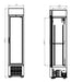 CombiSteel Kühlschrank 1 Glastür Schwarz 232L