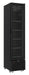 CombiSteel Kühlschrank 1 Glastür Schwarz 348L