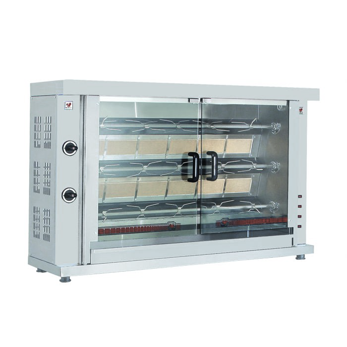 CombiSteel Hähnchengrill Gas 3 Spießen