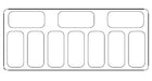 CombiSteel Speiseisvitrine Curacao 10 × 5 Ltr