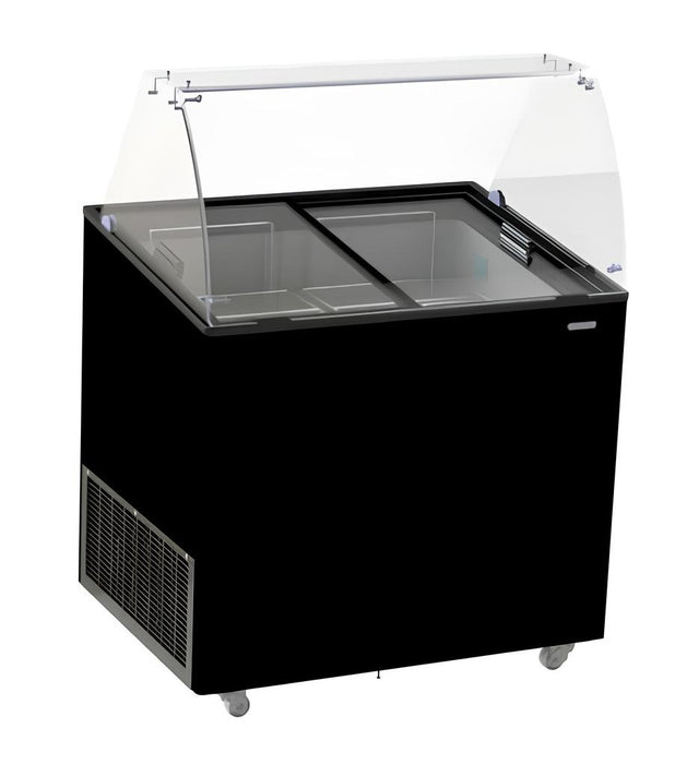 CombiSteel Speiseisvitrine Corsica Schwarz 6 × 5 Lt