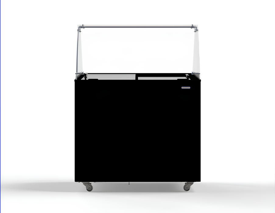 CombiSteel Speiseisvitrine Corsica Schwarz 6 × 5 Lt