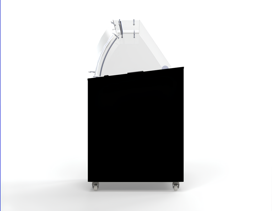 CombiSteel Speiseisvitrine Corsica Schwarz 6 × 5 Lt