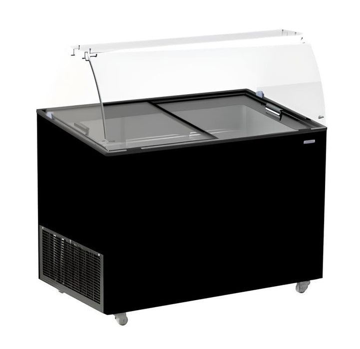 CombiSteel Speiseisvitrine Java Schwarz 8 × 5 Ltr